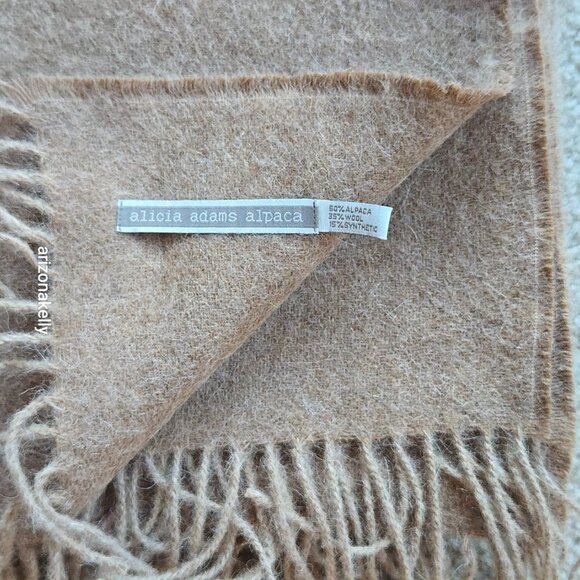 NEW alicia adams alpaca Big Sur Wrap Throw Blanket RETAIL $495 - Picture 15 of 16